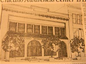 Original Chicano Awareness Center image from newspaper scan